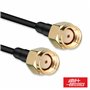 Cabo De Antena Sma Macho - Sma Macho 5M Preto