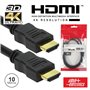 Cabo Hdmi Dourado Macho / Macho 2.0 4K Preto 10M