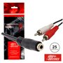 Cabo Jack 3.5Mm Fêmea / 2-Rca Macho 0.25M Polybag