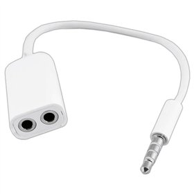 Cabo Adaptador Jack 3.5Mm Macho 4P / 2 Jack 3.5Mm Fêmea