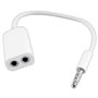 Cabo Adaptador Jack 3.5Mm Macho 4P / 2 Jack 3.5Mm Fêmea