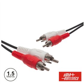 Cabo 2-Rca Macho / 2-Rca Macho 1.5M Pvc