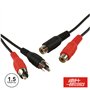 Cabo 2-Rca Macho / 2-Rca Fêmea 1.5M