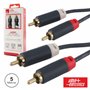 Cabo 2-Rca Macho / 2-Rca Macho Premium 5M Blister