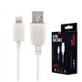 Cabo Usb-A 2.0 2A Macho / Iphone 8P Branco 3M