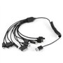 Cabo Usb-A 2.0 Macho / 10Em1 Micro Usb-B + 9 Fichas Dc