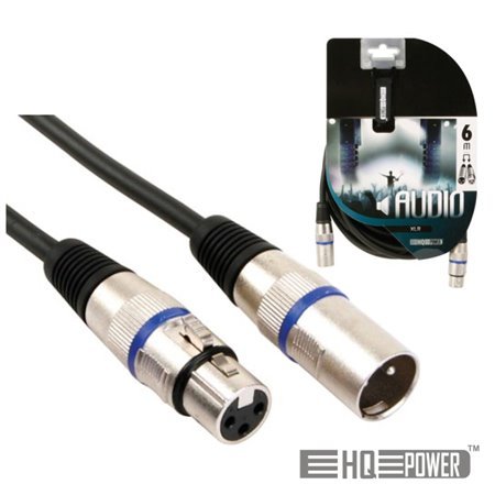 Cabo Xlr 3P Macho / Xlr 3P Fêmea 6M Hq Power