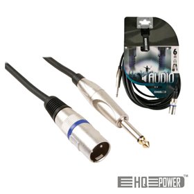 Cabo Xlr 3P Macho / Jack 6.35 Macho 3M Mn Hq Power