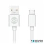 Cabo Usb-A 2.0 3A Macho / Usb-C Branco 1M Forever