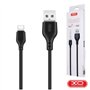 Cabo Usb-A 2.0 Macho / Usb-C 2.1A 1M Preto Xo