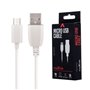 Cabo Usb-A 2.0 3A Macho / Micro Usb-B Branco 1M
