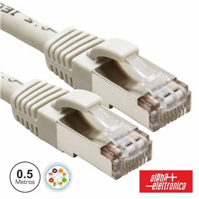 Cabo Ftp Cat6E 0.5M Cinzento