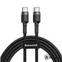 Cabo Usb-C Pd Macho P/ Usb-C Pd 3A 2M Preto Cafule Baseus