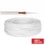 Cabo Mini Coaxial 75 Ohm Ø3Mm Branco