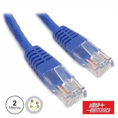 Cabo Utp Cat5E Azul 2M