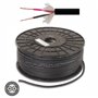 Cabo Microfone 2 Condutores + Malha 2X0.35Mm² Ø6.3Mm Preto
