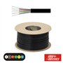 Cabo Telefone 6 Condutores 6X0.14Mm Dim 6.9X2.55 Preto