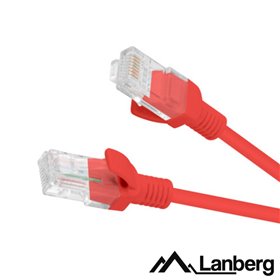 Cabo Utp Cat5E 25Cm Vermelho Lanberg