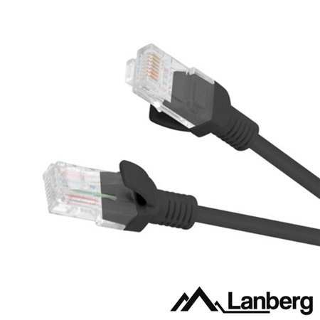 Cabo Utp Cat5E 3M Preto Lanberg