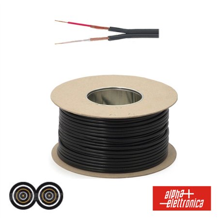 Cabo Eletronica 2 Condutores + 2 Malhas 2X0.08 Dim 2.4X5 Pre