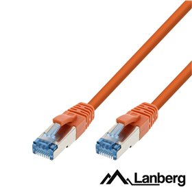 Cabo S/Ftp Lszh Cat6A 0.5M Laranja Lanberg