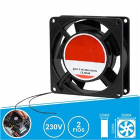 Ventoinha 230V 92X92X25Mm 2 Fios