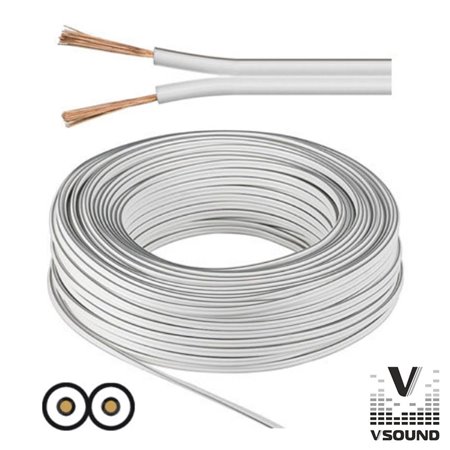 Cabo Coluna 2X1.50Mm Branco Vsound