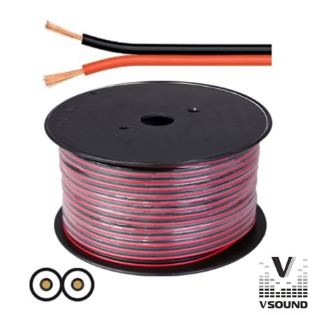 Cabo Coluna 2X2.50Mm Preto/Vermelho Paralelo Vsound