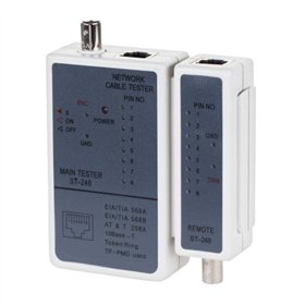 Testador De Cabos Rede Bnc/Rj45