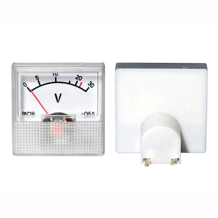 Voltímetro Analógico De Painel 30V Dc