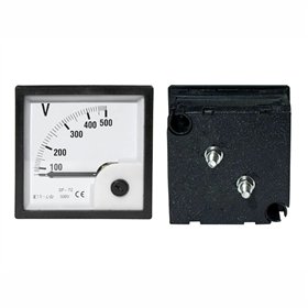 Voltímetro Analógico De Painel 500V Dc