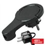 Ficha Schuko Macho C/ Terra Anel Extração 250V Preto