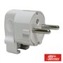 Ficha Schuko Macho C/ Terra Lateral 220V Branco