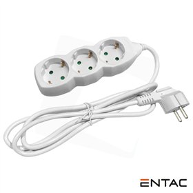 Tomada Elétrica C/ 3 Saídas 1.5M Entac