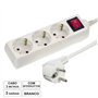 Tomada Elétrica C/ 3 Saídas Interruptor 3M
