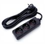 Tomada Elétrica 3X Schuko S/ Interruptor 3M