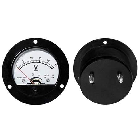 Voltímetro Analógico De Painel 25V Dc