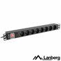 Tomada Elétrica C/ 8 Saídas Interruptor P/ Rack 19" Lanberg