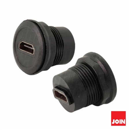 Ficha Adaptadora Hdmi Fêmea / Fêmea Painel Ø25Cm Join