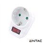 Tomada Elétrica C/ 1 Saída Interruptor Branco Entac