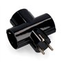 Ficha Elétrica Adaptadora 3X Schuko