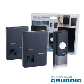 Campainha S/ Fios C/ 2 Receptores E Comando Grundig