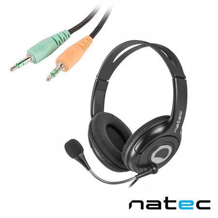 Auscultadores Stereo C/ Microfone Natec