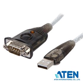 Cabo Adaptador Usb-A 2.0 Macho / Db9 Macho 0.35M Cinza