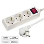 Tomada Elétrica C/ 3 Saídas Interruptor 5M