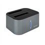 Docking station tooq hdd - sdd 2,5 polegadas - 3,5 polegadas sata clona discos sem pc - baia dupla - usb 3.0 - 3.1