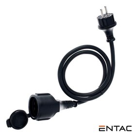 Cabo Extensão Tomada Elétrica C/ 1 Saída 5M Preto Entac