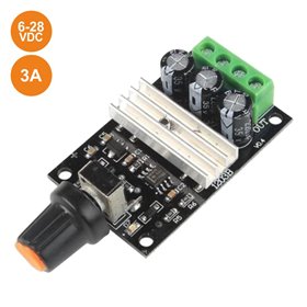Regulador Dc P/ Motores Contínuos Pwm 6-28V 3A