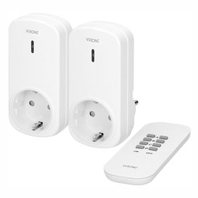 Conjunto 2 Tomadas Elétricas C/ Comando S/ Fios Virone