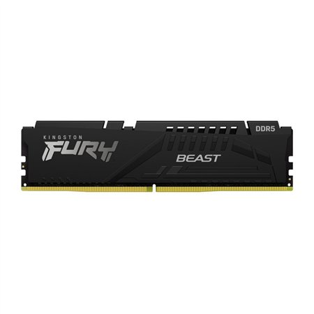 Memória ram ddr5 16gb kingston - 5600mhz - pc5 - 44800 - fury beast - preto
